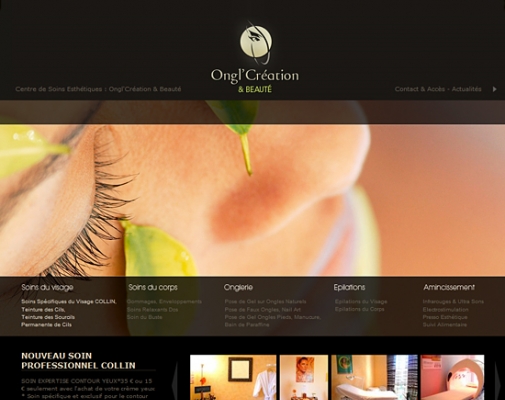 Site Ongl’Création et Beauté