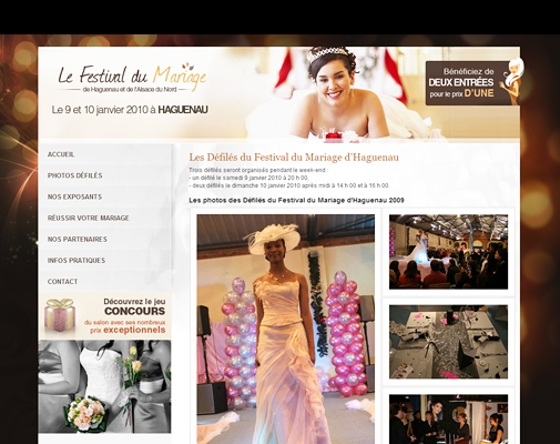 Site du Salon du mariage de Haguenau
